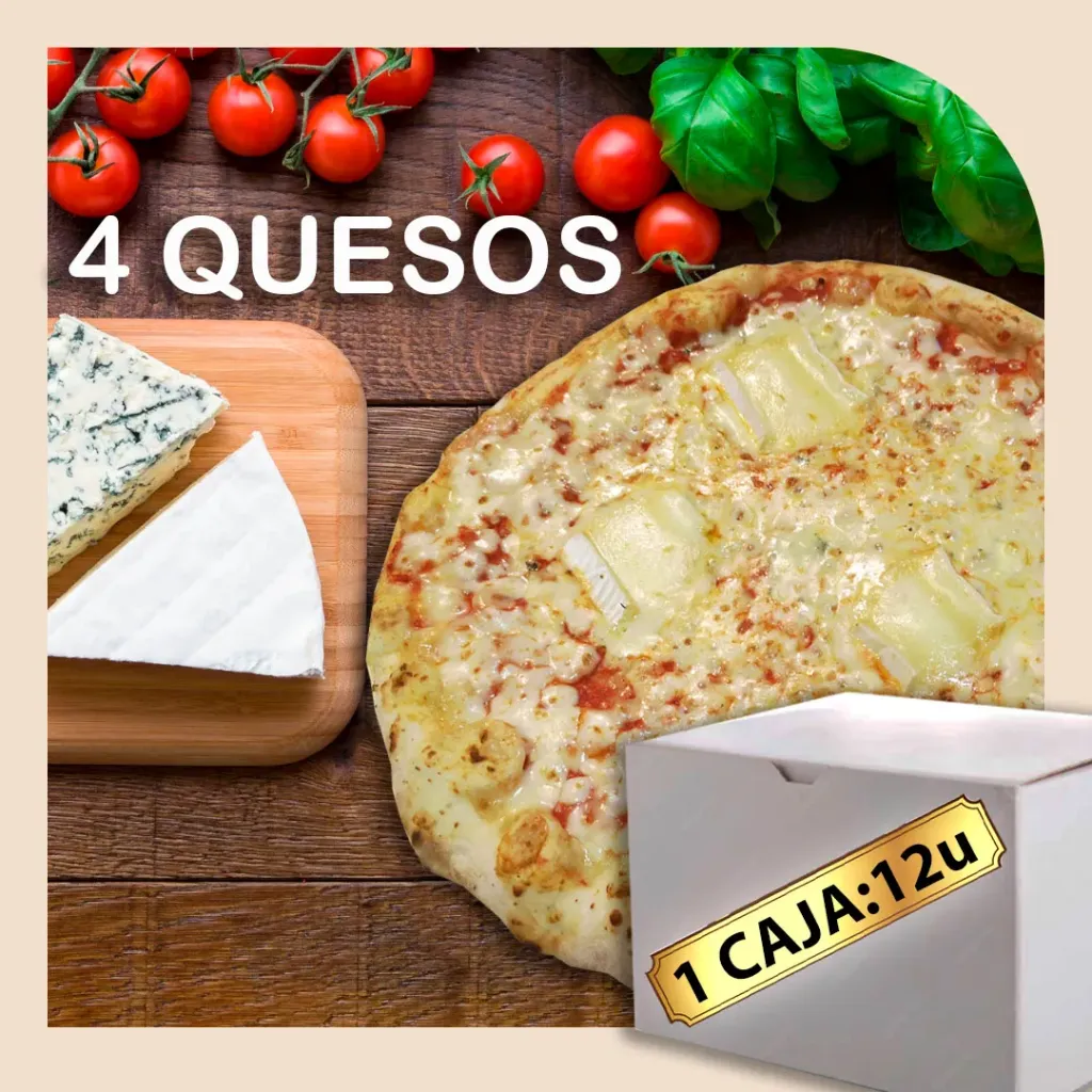 Pizzas caja 4Quesos