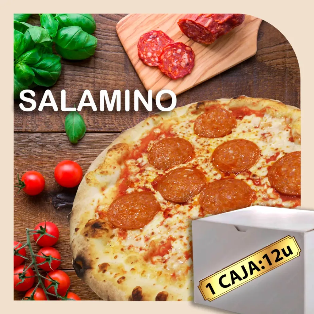 Pizzas caja Salamino